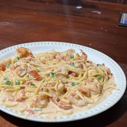 Camarones a la crema